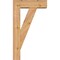 Ekena Millwork Traditional Block Smooth Bracket w/ Offset Brace, Western Red Cedar, 5 1/2"W x 16"D x 28"H BKT0604X16X28TRA05SWR - alternate 4